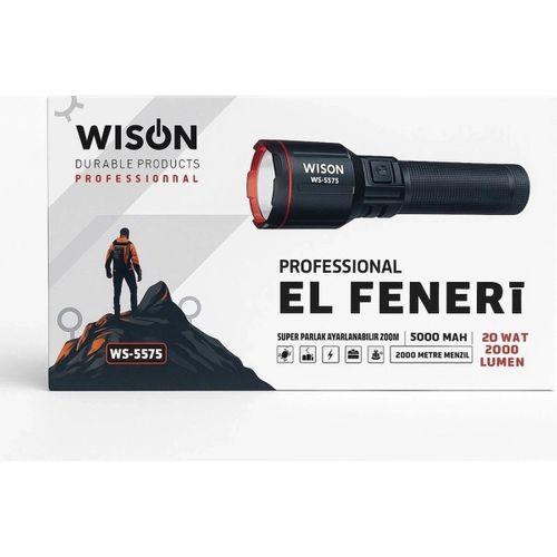 Ws-5575 Profesyonel El Feneri İle Karanlığa Meydan Okuyun 20w Güç, 2000 Lümen Parlaklık Ve 2 Km Menzil Sunan  Fener Uygun Fiyatla  com’da
