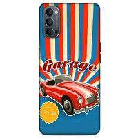 Retro (11) Desen Tam Koruma Renkli Oppo Reno 4 Kılıf