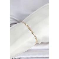 CM 14K Gold Renk Zincirli Model Kadın Bileklik