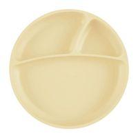 OiOi OiOi Porsiyon Vakum Tabanlı Silikon Tabak Mellow Yellow