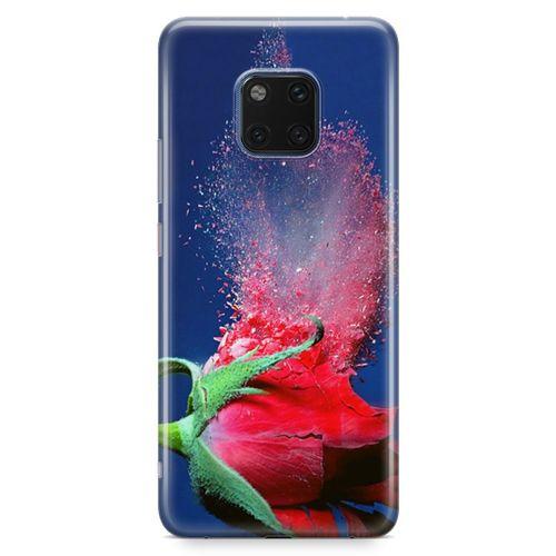 Huawei Mate 20 Pro Kılıf Gül Kırıkları Arka Kapak Koruma Desenli Full Koruyucu
