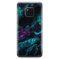 Huawei Mate 20 Pro Kılıf Dağılmış Mürekkep Arka Kapak Koruma Desenli Full Koruyucu