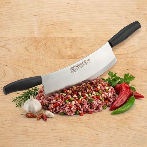 Et ve Kıyma Zırh Satırı Çift Saplı Kasap Satır Kurban Zırhı 54 Cm Sürmene Mutfak Bıçak Sürbisa 61707