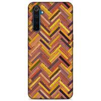 Lopard Oppo Realme 6 Uyumlu Kılıf Wood'X (39) Liquid Crystal Kılıf Baskılı