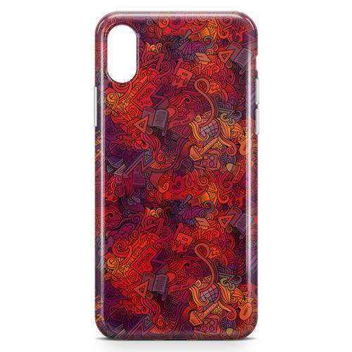 Apple iPhone X Kılıf Love School Arka Kapak Koruma Desenli Full Koruyucu