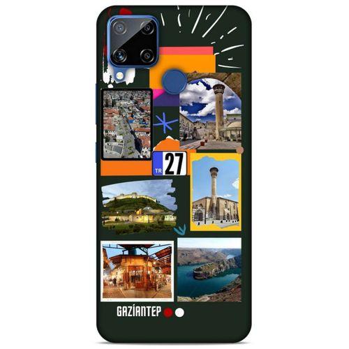 Lopard Oppo Realme C15 Uyumlu Kılıf Şehirli ※ (27) Gaziantep Tasarımlı Kılıf
