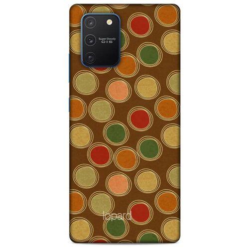 Samsung Galaxy S10 Lite Kılıf Pastel Renkler (43) Thin Fit Kılıf Kahve Yeşil