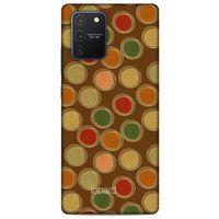 Samsung Galaxy S10 Lite Kılıf Pastel Renkler (43) Thin Fit Kılıf Kahve Yeşil