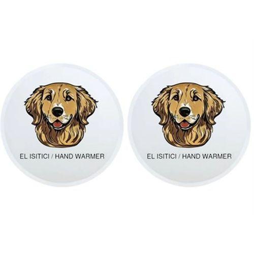 Sıa 2 Adet Kahverengi Köpek Cep Sobası,El Isıtıcı,Sıcak Su Torbası Pvc 10X9,5Cm