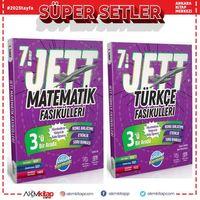 Ünlüler Yayınları 7. Sınıf Türkçe ve Matematik JETT Soru Fasikülleri Seti 2 Kitap