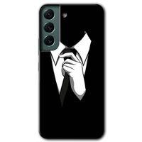 Potkal Hediye Fabrikası Samsung Galaxy S22 Plus HD Baskılı Kılıf + 9D Tam Ekran Koruyucu - Smokin