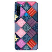 Xiaomi Redmi Note 8 Kılıf Patchwork (39) Liquid Crystal Kılıf Şeker Pembe Bordo