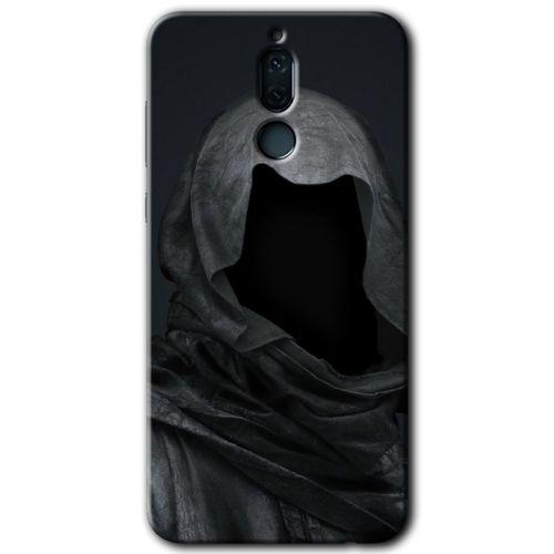 Huawei Mate 10 Lite Kılıf HD Desen Baskılı Arka Kapak + Temperli Cam - Death