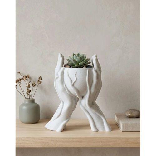 Modern Ev Dekoru İçin El Şeklinde 3d Baskı Dekoratif Saksı Vazo