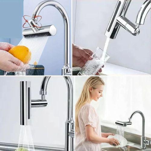 3 Farklı Modlu Çok Amaçlı Musluk Adaptörü Evrensel Musluk Başlığı Şelale Musluk