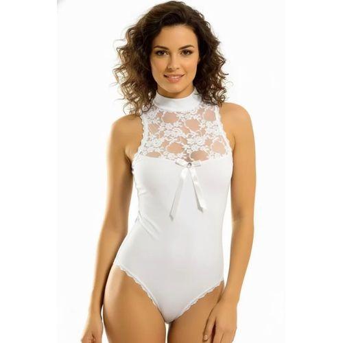 Berrak Geniş Dantelli Kolsuz Çıtçıtlı Bady 2142