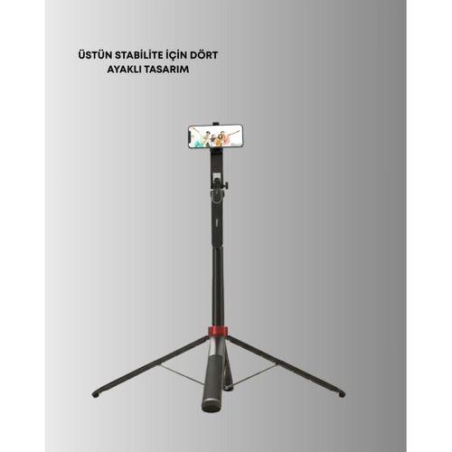 Canlı Yayın Ve Fotoğraf İçin Tripodlu Telefon Tutucu