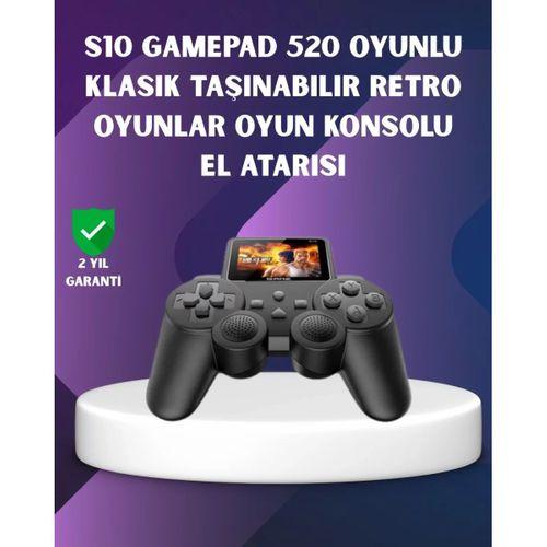 500 Dahili Oyunlu Taşınabilir Retro El Konsolu-2.4 İnç Renkli Ekranlı