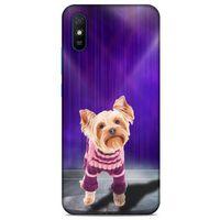 Xiaomi Redmi 9A Kılıf Köpek Kıyafetleri (13) Silikon Kap Yorkshire Terrier Kazak