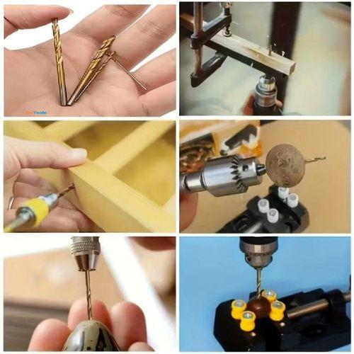 Zhltools 50 Parça Titanyum Kaplama Yüksek Hız Çeliği Matkap Ucu Seti