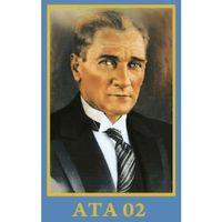 Sivil Gazi Mustafa Kemal Atatürk Portre Poster Cephe Bayrağı - 4x6 Metre