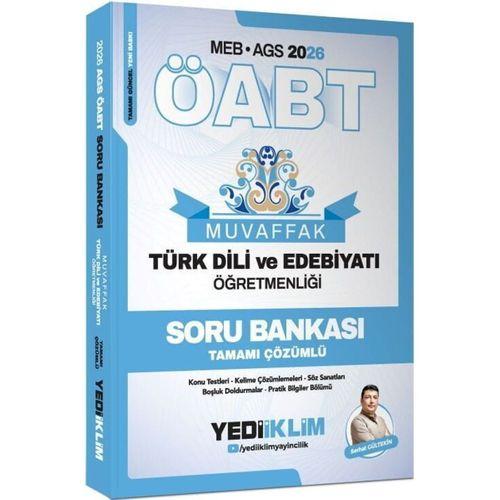 2026 MEB AGS ÖABT Muvaffak Türk Dili Ve Edebiyatı Öğretmenliği Tamamı Çözümlü Soru Bankası Yediiklim Yayınları