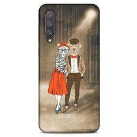 Xiaomi Mi 9 Kılıf FunnyMaX (31) TPU Kılıf Kahverengi
