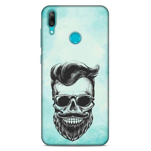 Lopard Huawei Y7 Prime 2019 Uyumlu Kılıf Tattoo's (25) Antişok Kapak Mustache