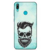 Lopard Huawei Y7 Prime 2019 Uyumlu Kılıf Tattoo's (25) Antişok Kapak Mustache
