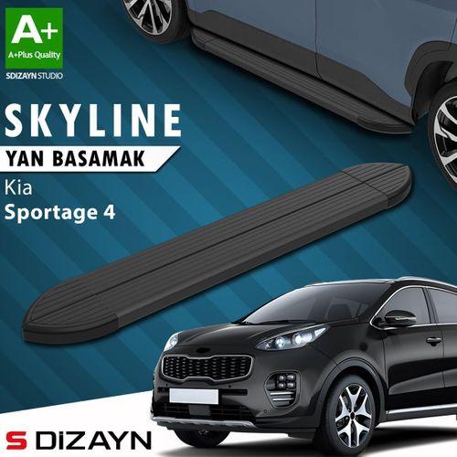 S-Dizayn Kia Sportage 4 Skyline Siyah Yan Basamak 173 Cm 2016-2021 A+ Kalite