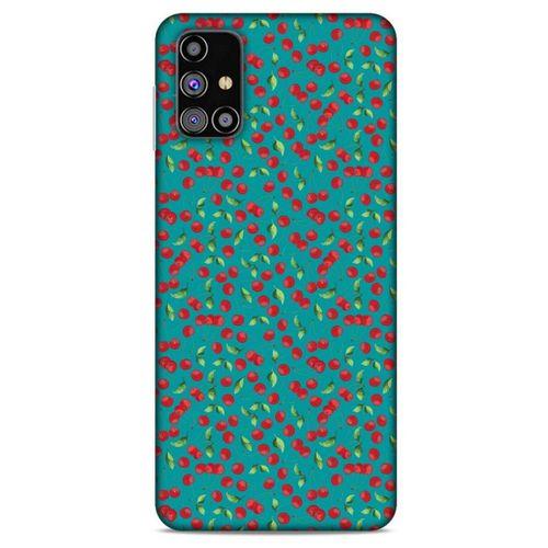 Frutix Vişne 01 Samsung Galaxy M31s Kılıf Desenli Silikon