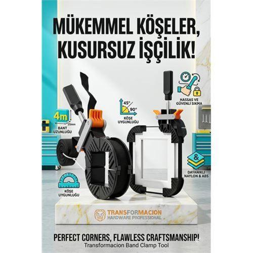 4 Metre Bantlı İşkence - Köşe Sabitleyici Çerçeve Çekçece ve Mobilya Kelepçesi 723152