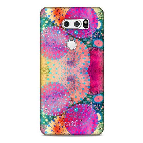 LG K40S Kılıf Pastel Renkler (47) Crystal Flex Kılıf Fuşya Sarı