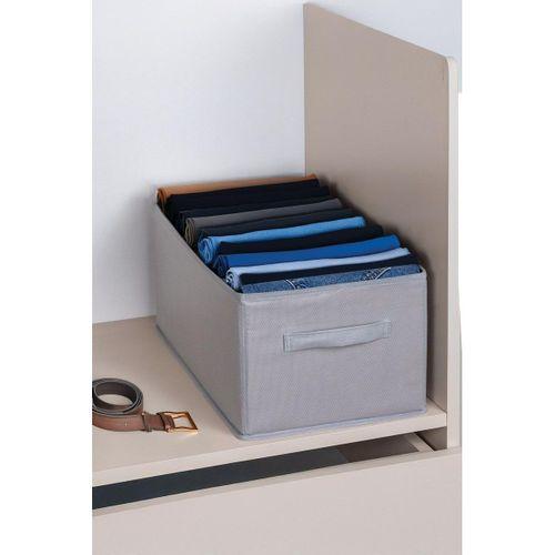 Dolap içi Pantolon Düzenleyici Saklama Kutusu Organizer Gri