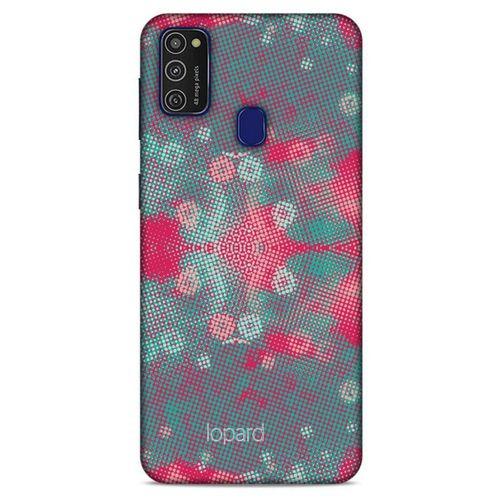 Samsung Galaxy M21 Kılıf Pastel Renkler (48) Bumper Kılıf Pembe Yeşil