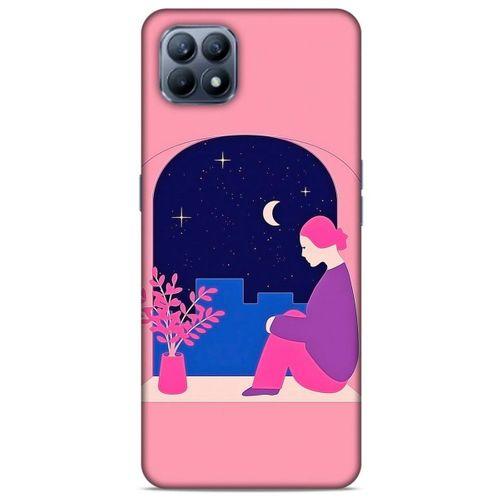 Huawei P40 Lite Kılıf Depresyon (3) Kapak Lacivert Turuncu