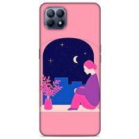 Huawei P40 Lite Kılıf Depresyon (3) Kapak Lacivert Turuncu