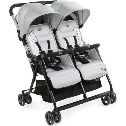 Chicco Ohlala Twin İkiz Bebek Arabası Silver