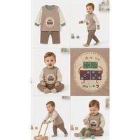 6/24 Ay Baskılı 2 Parça Bebek Takımı