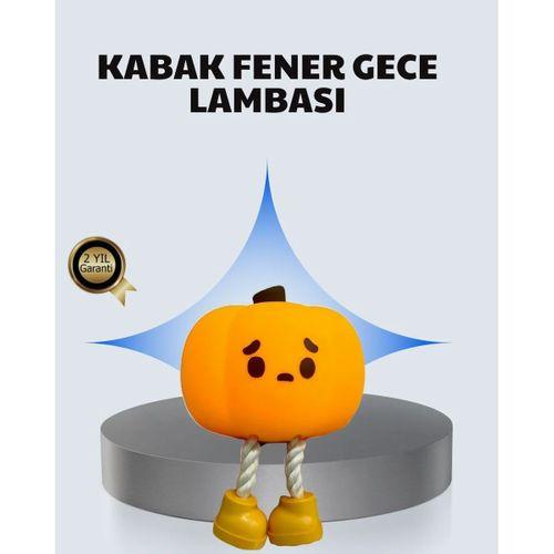 Pumpkin Led Gece Lambası Üç Kademeli Işık Ayarlı