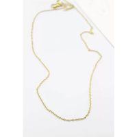 Çelik Zincir Kolye - 45 cm - Altın