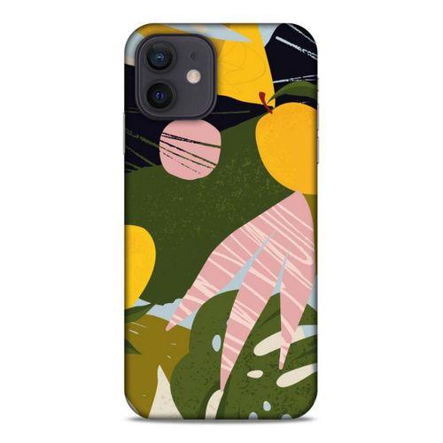 Lopard Apple iPhone 12 Uyumlu Kılıf Soyut Sanat (33) Baskılı Hybrid Kılıf