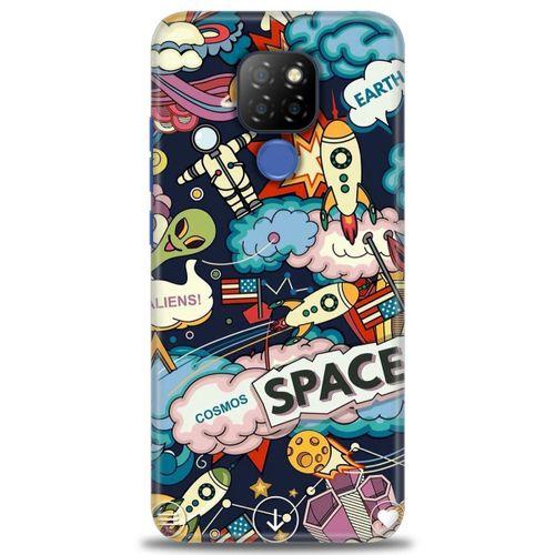 General Mobile GM 20 Kılıf HD Baskılı Kılıf - Space + Tam Ekran Koruyucu