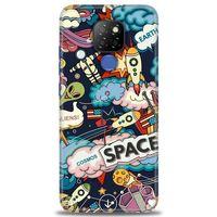 General Mobile GM 20 Kılıf HD Baskılı Kılıf - Space + Tam Ekran Koruyucu