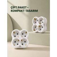 4’lü Priz Çoğaltıcı 2 Adet Set Kablosuz Duvar Tipi Priz Çoklayıcı Adaptör