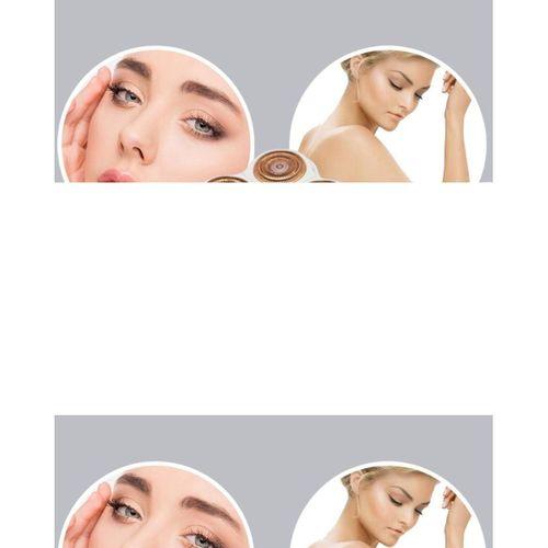 Vücut Tüy Temizleme Cihazı Ağrısız Tıraş Dört Kesici Başlık