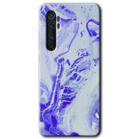 Xiaomi Mi Note 10 Lite Kılıf HD Desen Baskılı Arka Kapak + Temperli Cam - Cranny Liquid Wall