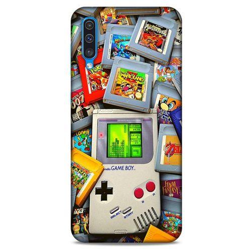 Retro (50) Desen Shockproof Kılıf Renkli Samsung Galaxy A50 Kılıf