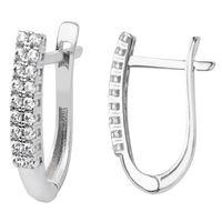 14 Ayar Altın Oval Küpe HSM10083