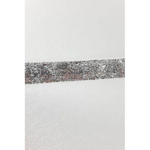 FdayAksesuar Simli Kadife Kurdele Gümüş Renk En 2 Cm 1 Metre